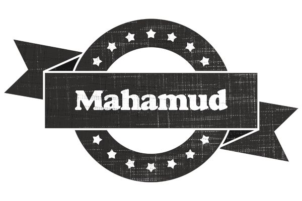 Mahamud grunge logo