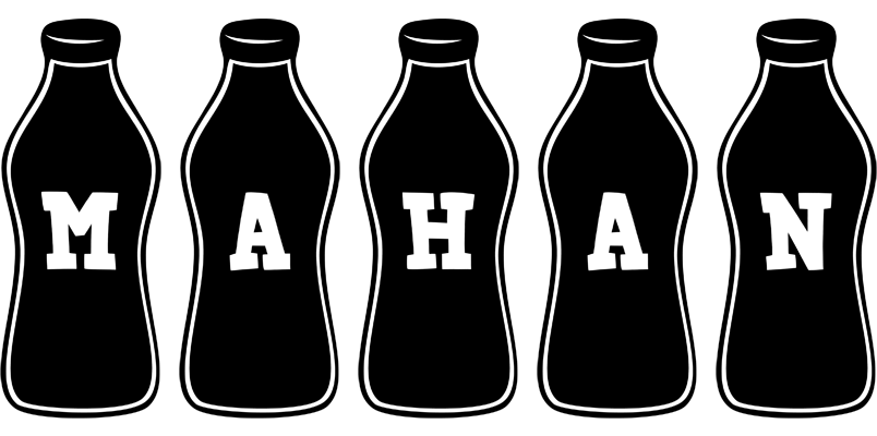 Mahan bottle logo