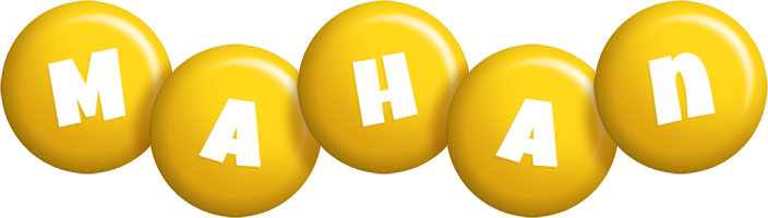 Mahan candy-yellow logo