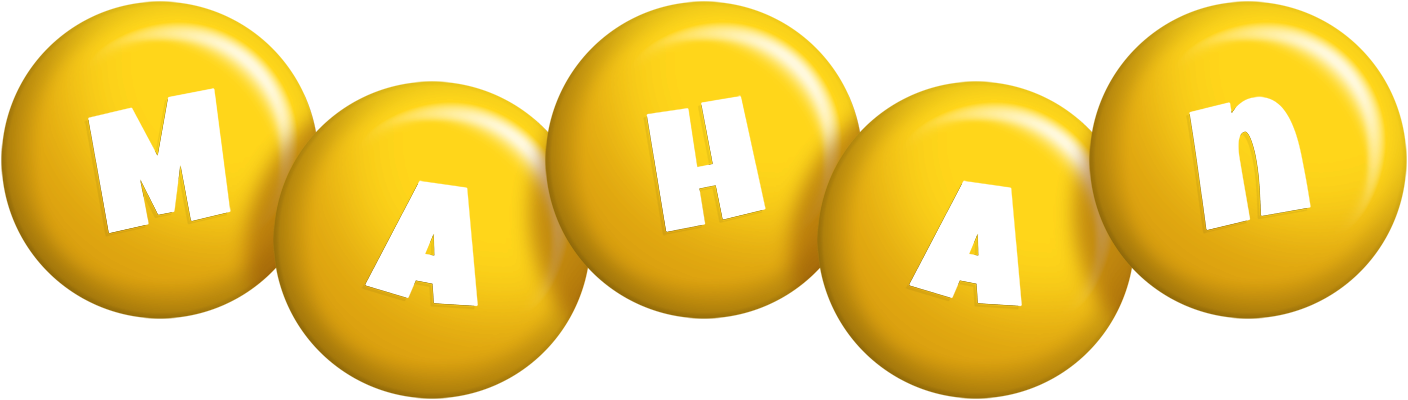 Mahan candy-yellow logo