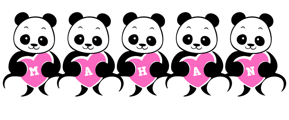 Mahan love-panda logo