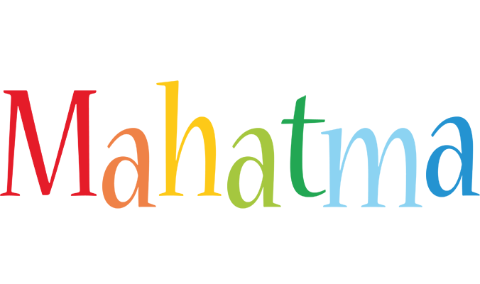Mahatma birthday logo