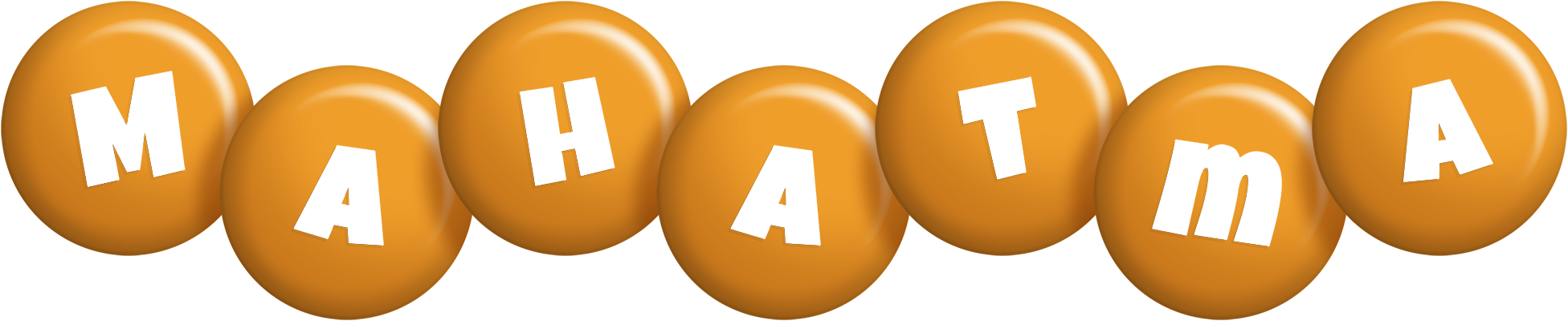 Mahatma candy-orange logo