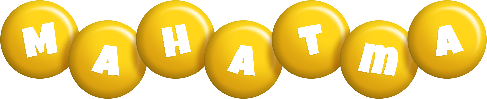 Mahatma candy-yellow logo
