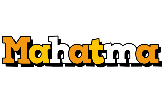 Mahatma cartoon logo