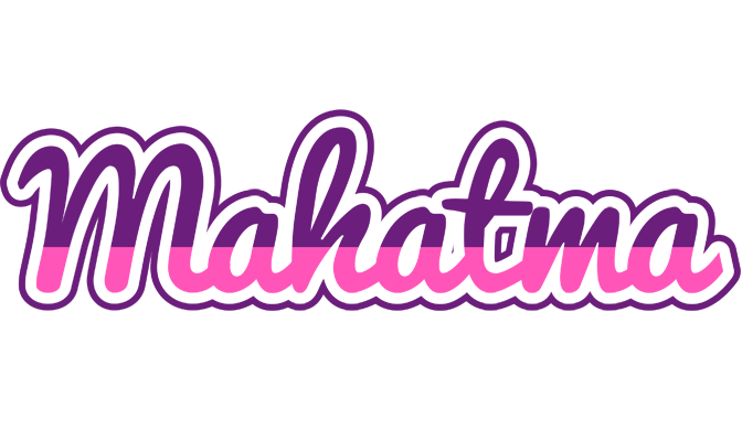 Mahatma cheerful logo