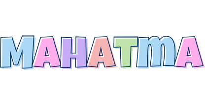 Mahatma pastel logo