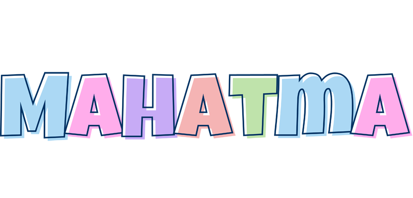 Mahatma pastel logo