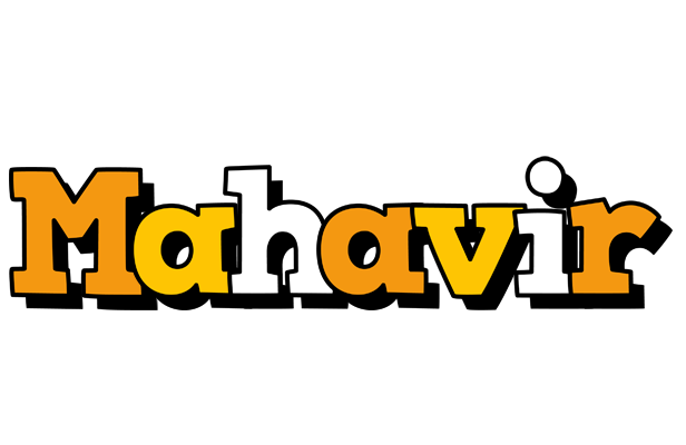 Mahavir cartoon logo