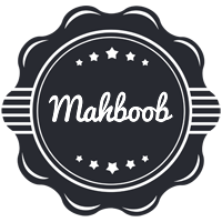 Mahboob badge logo