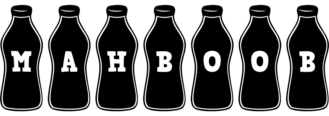 Mahboob bottle logo