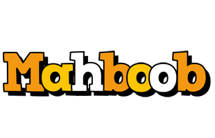 Mahboob cartoon logo