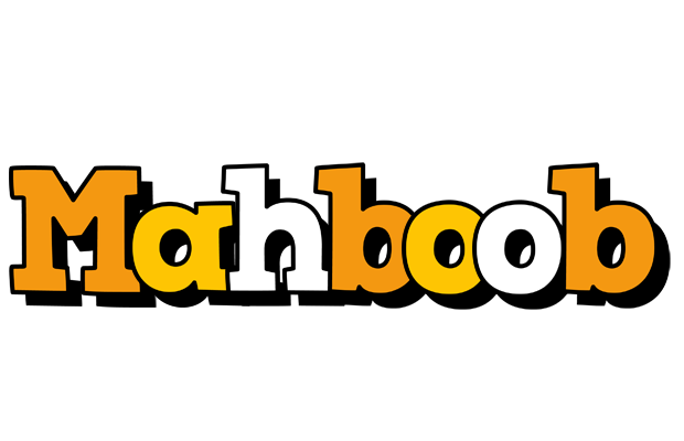 Mahboob cartoon logo