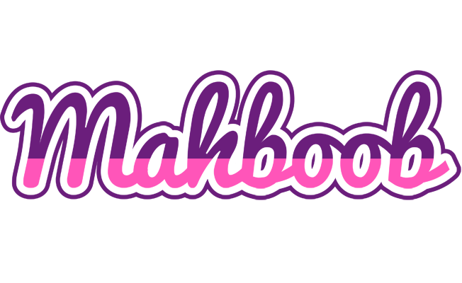 Mahboob cheerful logo