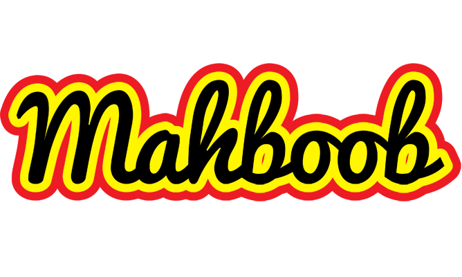 Mahboob flaming logo