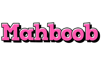 Mahboob girlish logo