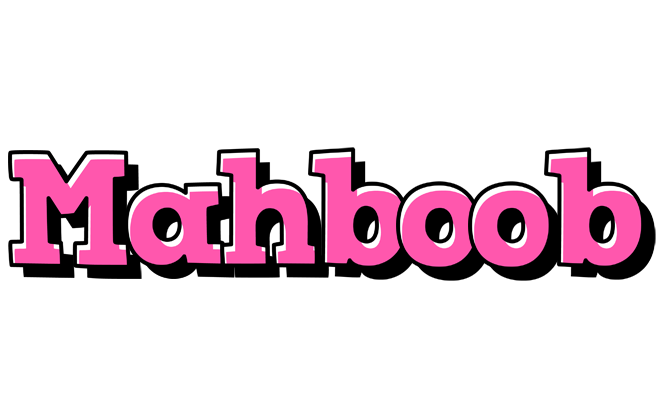 Mahboob girlish logo