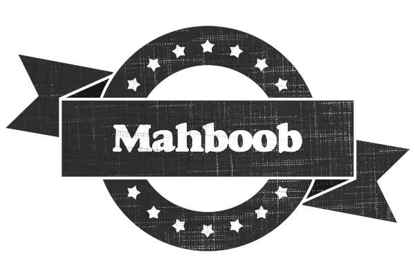 Mahboob grunge logo
