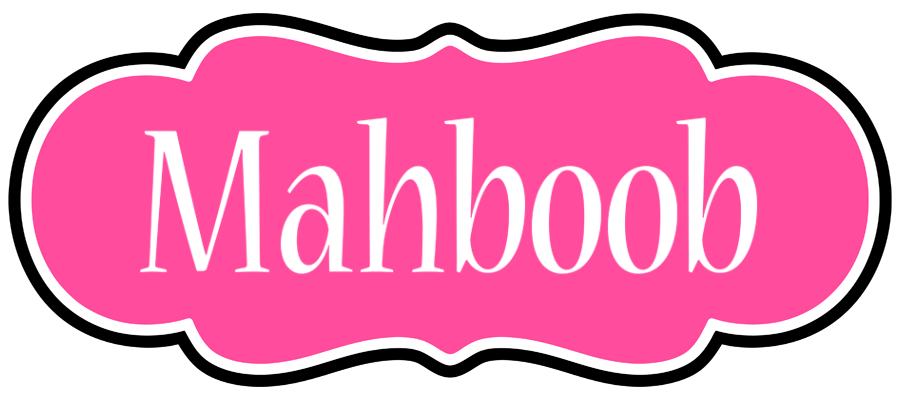 Mahboob invitation logo