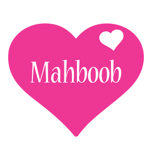 Mahboob love-heart logo