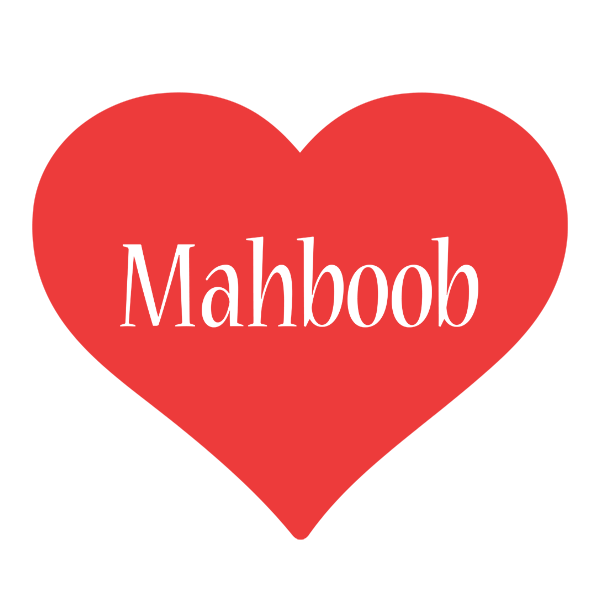 Mahboob love logo