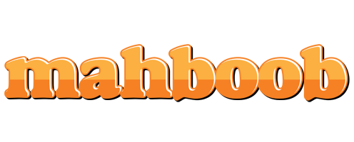 Mahboob orange logo