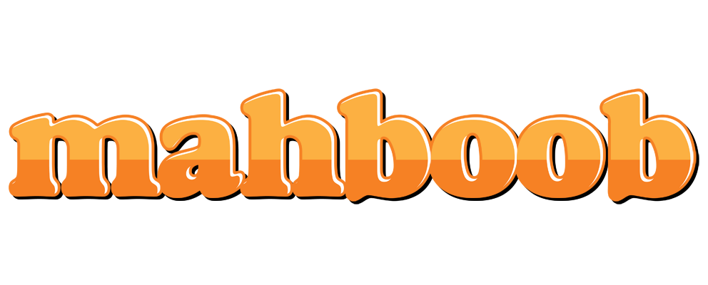 Mahboob orange logo
