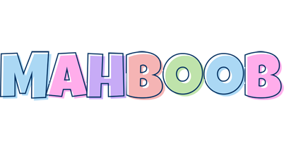 Mahboob pastel logo