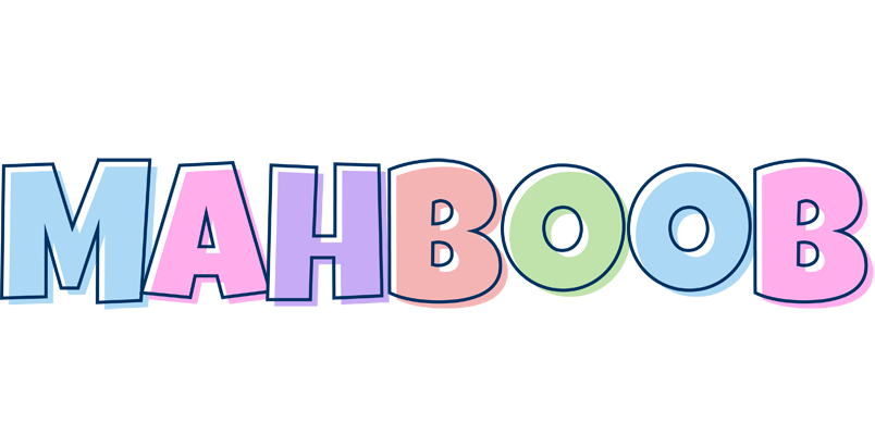 Mahboob pastel logo