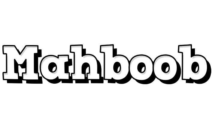 Mahboob snowing logo