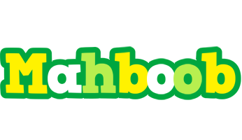 Mahboob soccer logo