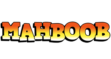 Mahboob sunset logo