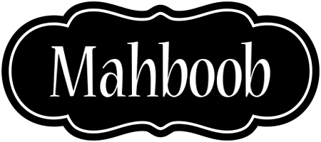 Mahboob welcome logo