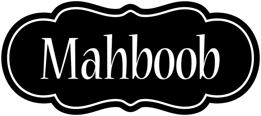 Mahboob welcome logo