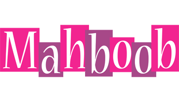 Mahboob whine logo