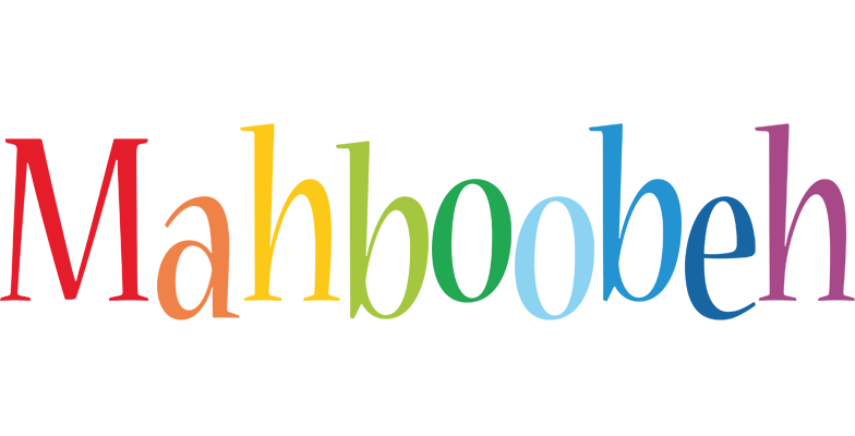 Mahboobeh birthday logo