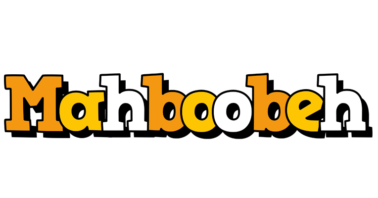 Mahboobeh cartoon logo