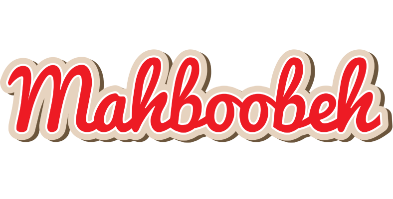Mahboobeh chocolate logo