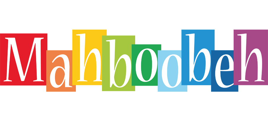 Mahboobeh colors logo