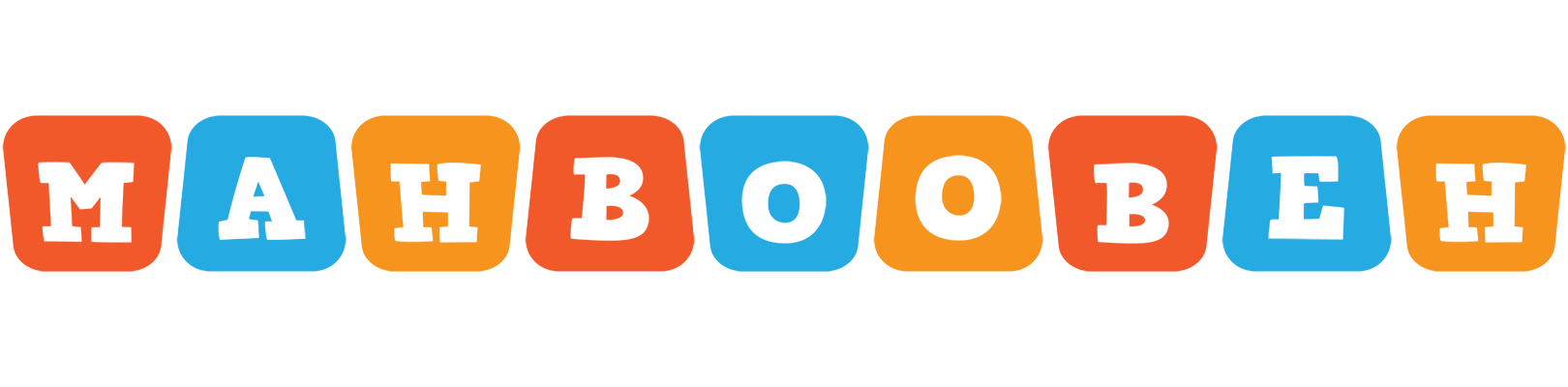 Mahboobeh comics logo