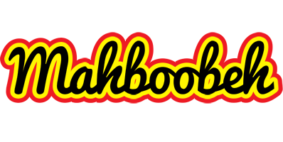 Mahboobeh flaming logo