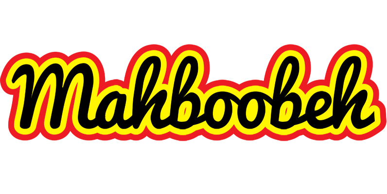 Mahboobeh flaming logo