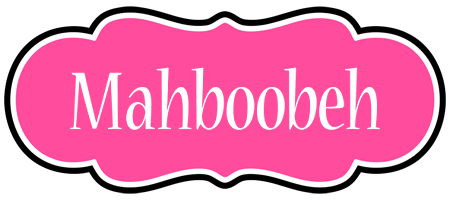 Mahboobeh invitation logo