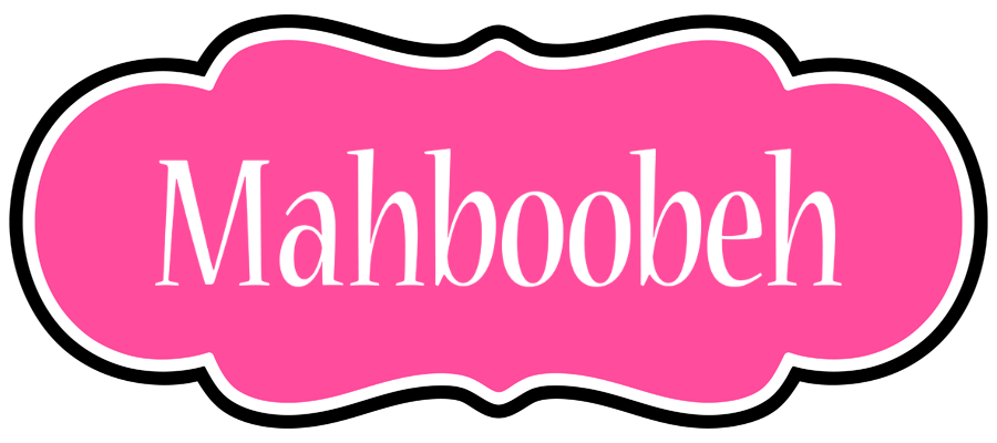 Mahboobeh invitation logo