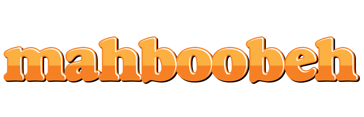 Mahboobeh orange logo