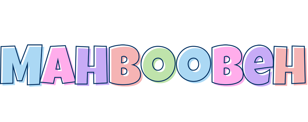 Mahboobeh pastel logo