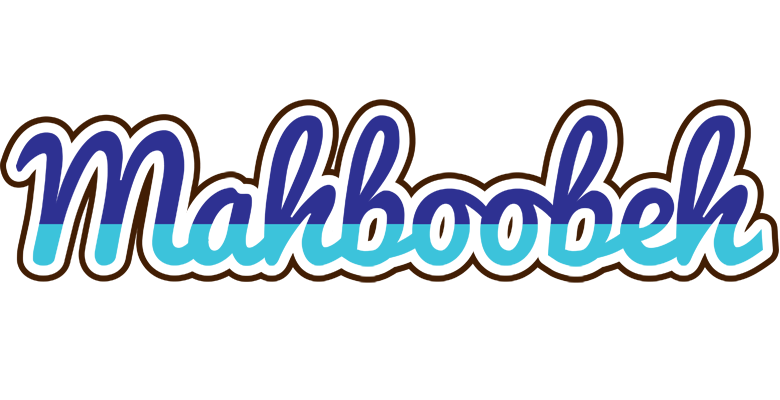Mahboobeh raining logo