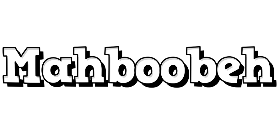 Mahboobeh snowing logo