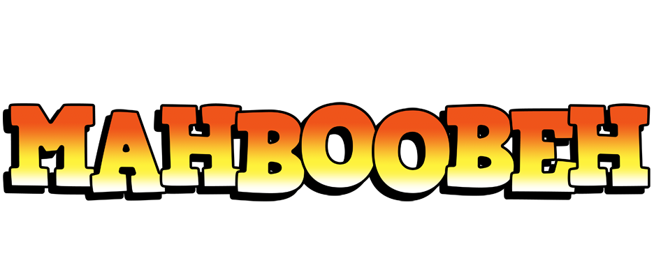Mahboobeh sunset logo