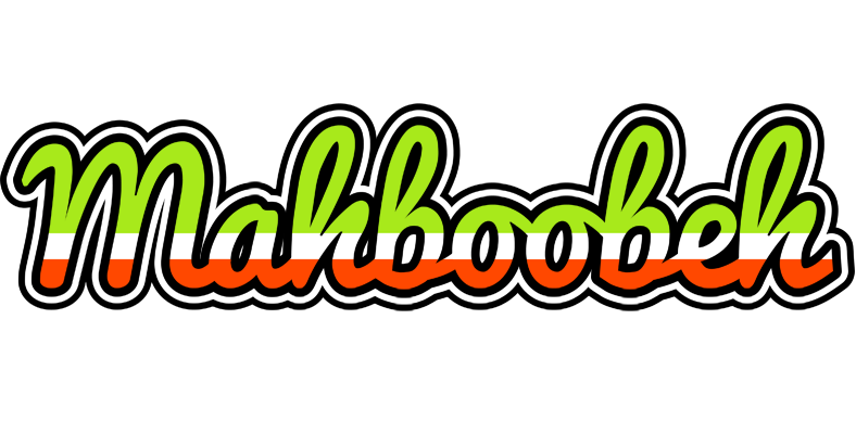 Mahboobeh superfun logo